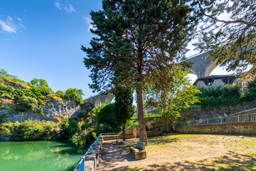 Village of Saint Nazaire en Royans in France