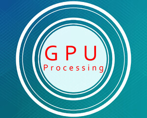 2d illustration gpu futuristic background
