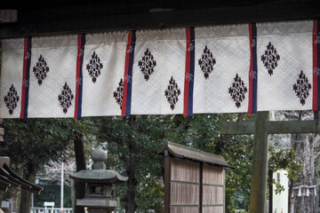 東京、赤坂氷川神社の境内の風景　赤坂、港区、東京、日本