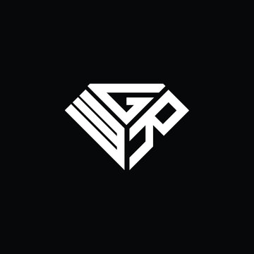 WGR letter logo creative design. WGR unique design