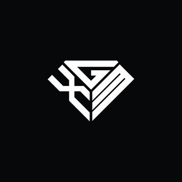 XGM letter logo creative design. XGM unique design