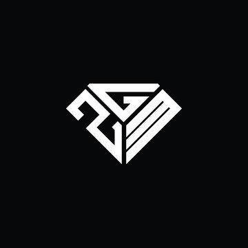 ZGM letter logo creative design. ZGM unique design