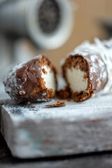 Nice cake. Unusual culinary product. Interesting food. High quality photo