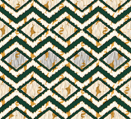 Scribble Style Textured Ikat Seamless Pattern Moroccan Abstract Design Perfect Stylish Trend Colors Natural Look