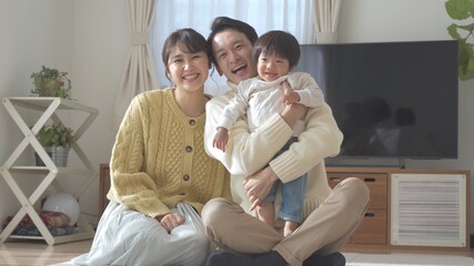 日本人家族の団らん