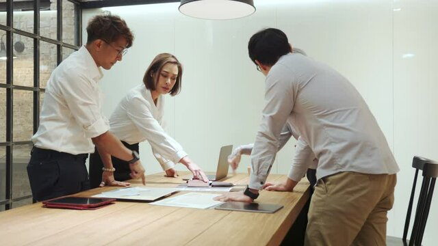 multi-generations Creative business people during brainstorm meeting