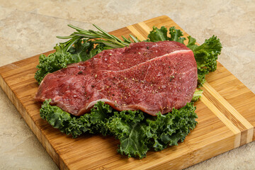 Raw beef steak for grill