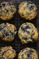 lavender blueberries cookies
