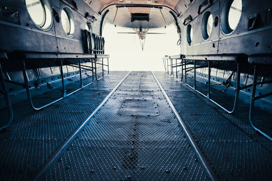 Interior shot of russian helicopter