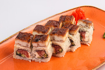 Japanese traditional Roll with eel