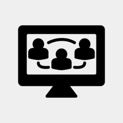 Social media sharing icon in solid style about marketing and seo, use for website mobile app presentation