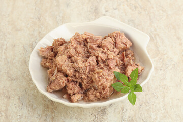 Canned tuna fish for salad