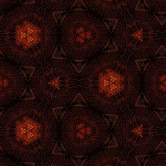 Mystical pattern design for the background. 3d illustration art for website, user interface theme, cover photo, interior carpet decoration idea, wallpaper for wall mural, embroidery and batik concept