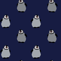 Penguin seamless pattern.