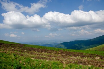 landscape with sky and clouds