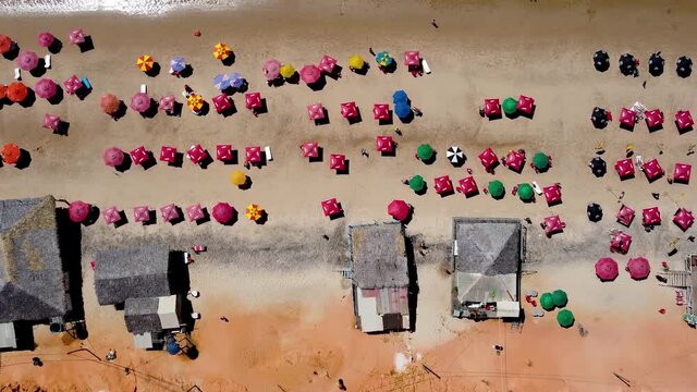 Canoa Quebrada Beach Ceara. Northeast Brazil. Beach lanscape near Fortaleza state of Ceara Brazil.