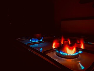burning stove