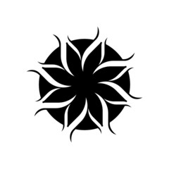 Flower logo vector icon