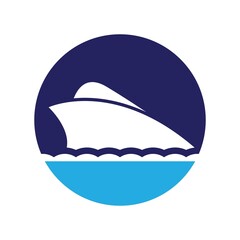 Boat logo template