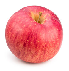 Fresh Giant Apple on white background, Japanese Sekai ichi apple isolated on white background, With clipping path.