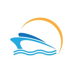 Boat logo template