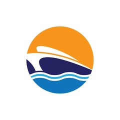 Obraz premium Boat logo template