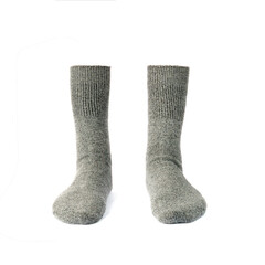 pair of socks isolated on white background.