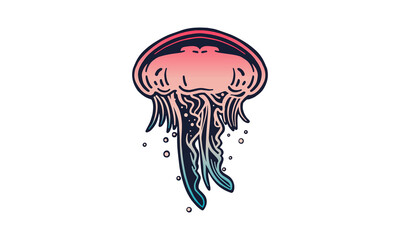 Fototapeta premium jellyfish_isolated