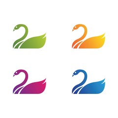 Swan icon set