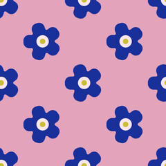 Seamless vector floral pattern. Stylish background for design, fabric, textile etc.