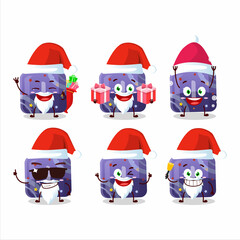 Santa Claus emoticons with purple gummy candy I cartoon character