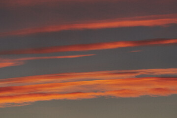 Fototapeta premium layers of winter evening clouds