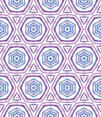 Ethnic Surface. Hand Drawn Painted.