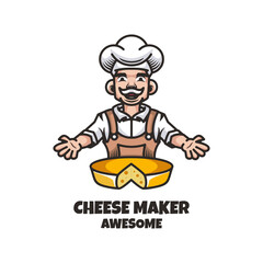 Illustration vector graphic of Cheese Maker, good for logo design