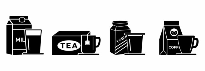 drink icon set, drink vector set sign symbol