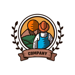 Illustration vector graphic of Farmer, good for logo design
