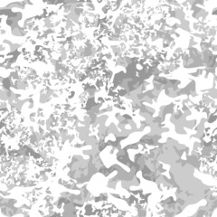 Camouflage seamless pattern from spots. Abstract texture. Winter camo. Print on fabric and clothing. Vector illustration