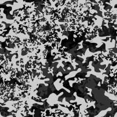 Camouflage seamless pattern from spots. Abstract texture. Winter camo. Print on fabric and clothing. Vector illustration