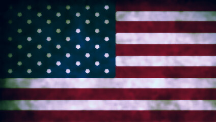 Naklejka premium blurry american flag background