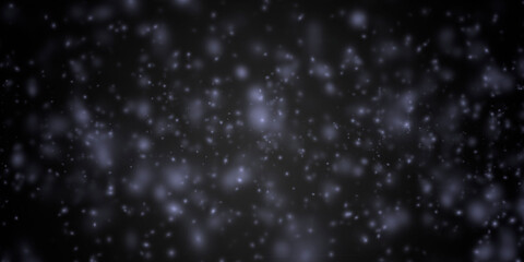 Obraz premium Fondo negro con destellos azules en universo. 