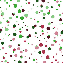Abstract design geometric green and pink circles vector poster background