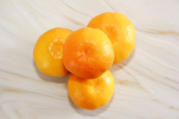 round natural sweet orange tangerines