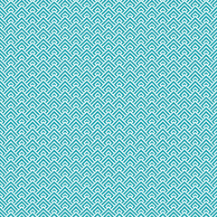 simple vector pixel art turquoise or aquamarine seamless pattern of minimalistic geometric scaly rhombus pattern in japanese style