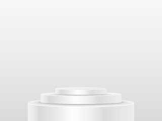 Product presentation. Abstract minimal gray stage, podium. Mock up, show product display.