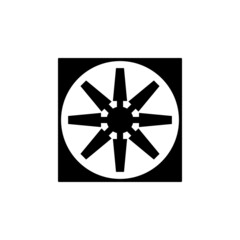 Fototapeta premium fan flat icon vector illustration