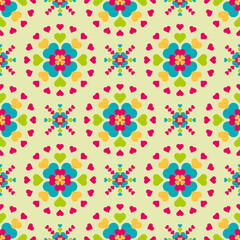 Beautiful background with abstract flowers. Spring floral seamless pattern, texture for wallpaper, paper, textile, fabric, home decor