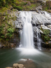 Fototapeta na wymiar waterfall in the mountains