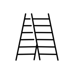 stepladder icon. Vector