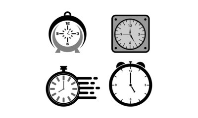 set clock vector icon