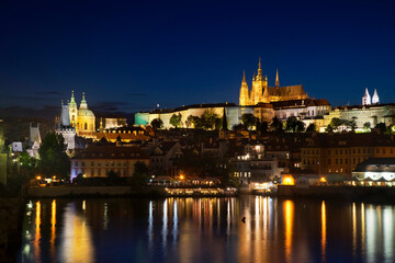 Fototapeta na wymiar View of Hradcany in Prague. Czech Republic